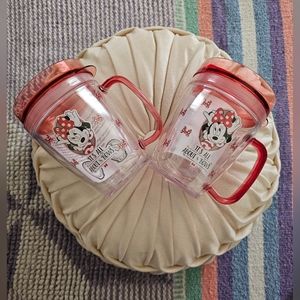 Disney Minnie Mouse Travel Tumbler Mug Cup With Handle